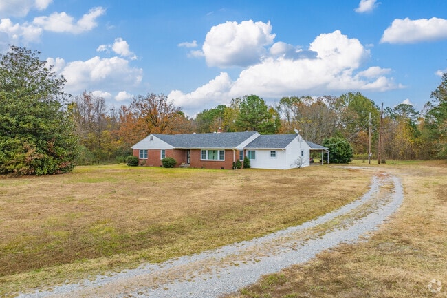 Most Woodson homes feature a brick facade.
