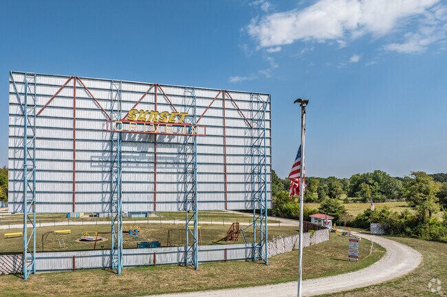 Sunset Drive-In shows double features during the season in Aurora.