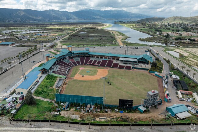 See a baseball game at the Diamond Stadium of Lake Elsinore near Tuscany Hills.
