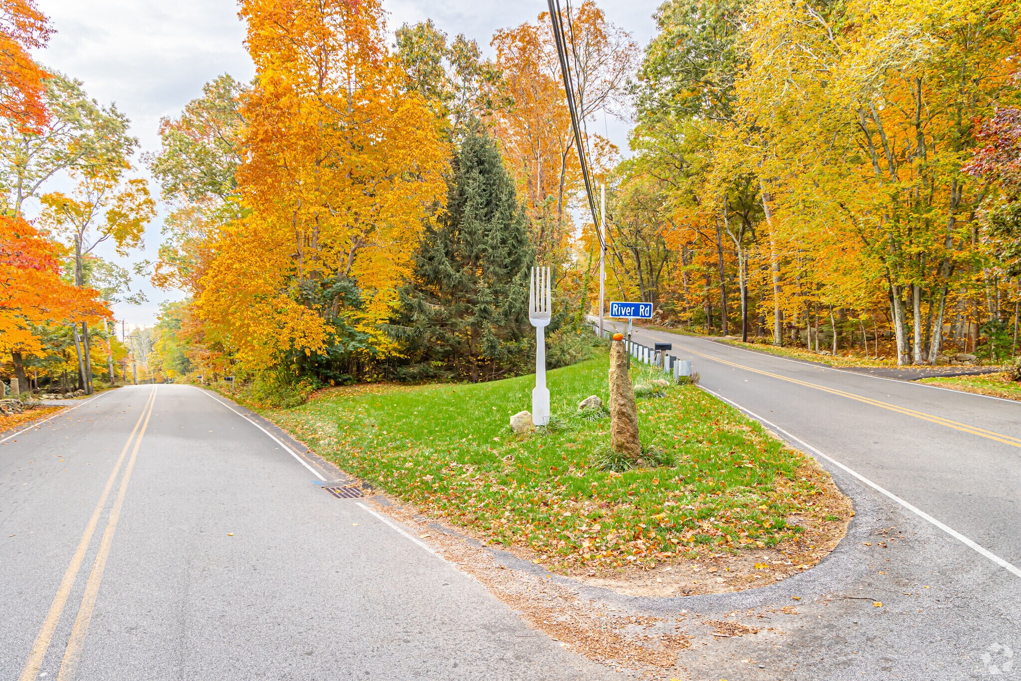 Take the Fork in the Road in the Acoaxet neighborhood.