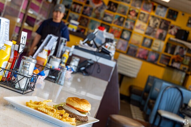Get to Golden Donuts and Diner before they sell out, or have a cozy meal from their full menu.
