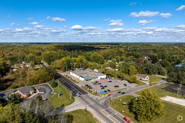 Downtown Deerfield Township consists of Byran's Supermarket, town offices, and a few locally run shops.