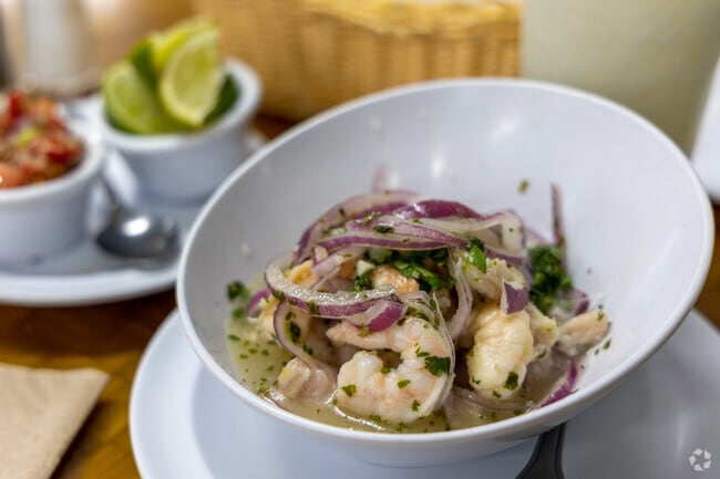 Cod Seafood in Brownsville sells single servings of ceviche and fresh fish.