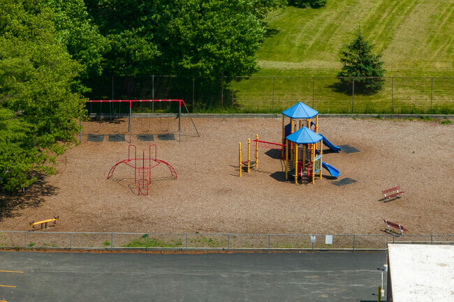 Edward R Andrews Elementary School has several playgrounds for students.