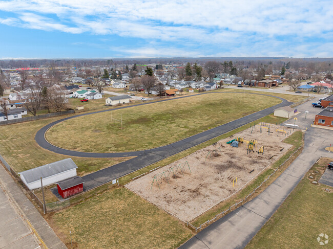 Grandview Elementary School has a large playground and football field.