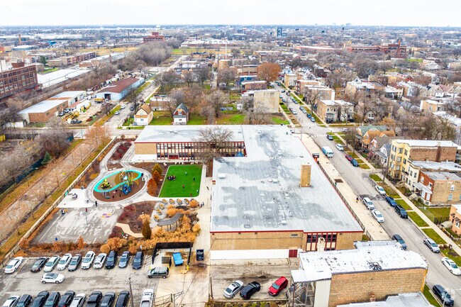 Daniel Webster Elementary features a new playground for students.