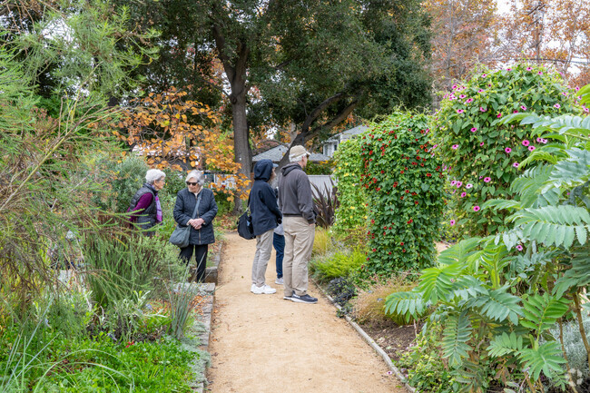 Wander through colorful blooms at Old Palo Alto's serene Elizabeth F. Gamble Garden.
