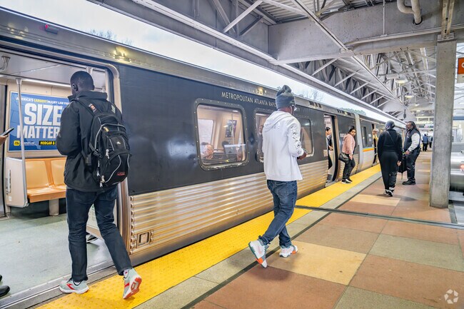 Residents can travel via the red and gold train lines at the MARTA Oakland City station.