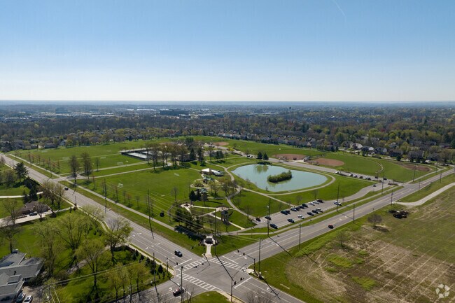 Aerial Perspective of Cottell Park in Mason