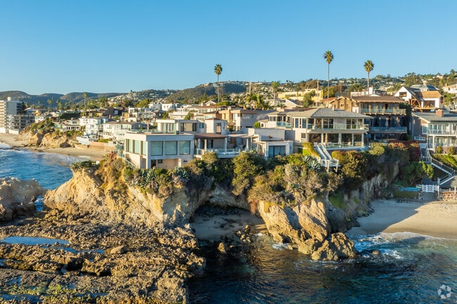 Expansive mansions sit along the coastline and can reach the highest price points.