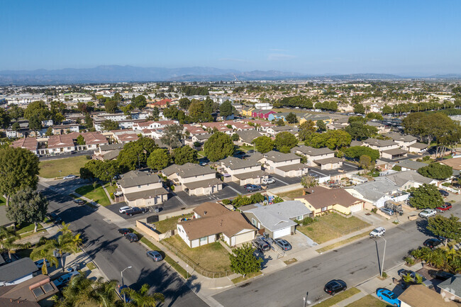 Ranch and townhome style properties can be found in the College Estates area.