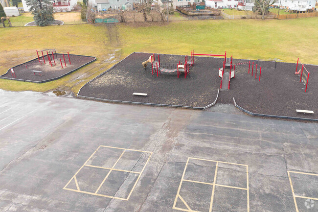 Willow Elementary School has a beautiful and fun playground area for the students.