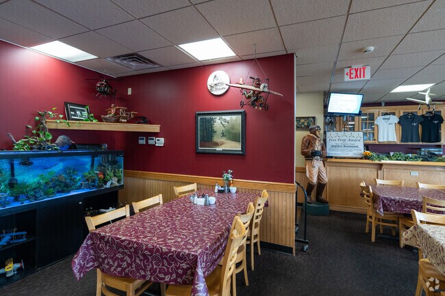 Charlie's Restaurant is a hidden gem with airport views in Indian Chase Meadows.