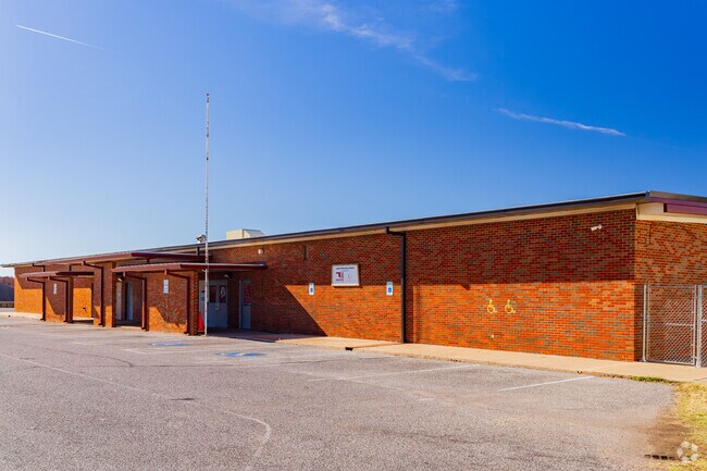 Here is the main entrance of Luther Elementary School