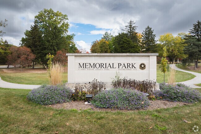 Memorial Park welcomes you Fort Wayne,Indiana.