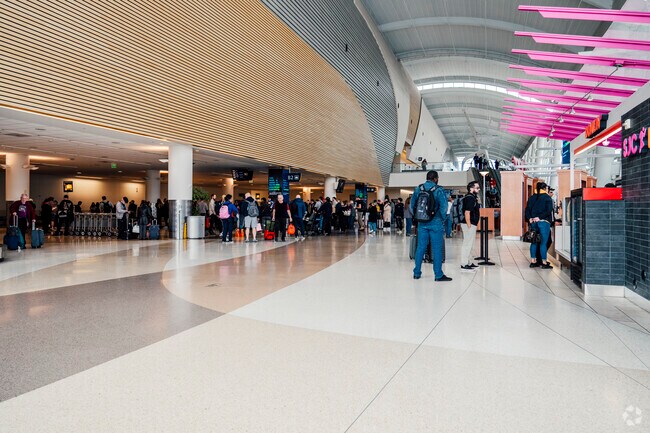 Mineta San Jose Airport is really close to the Los Paseos neighborhood.