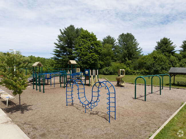 A great playground set to run and jump around on at Muddy Brook in Great Barrington, MA.