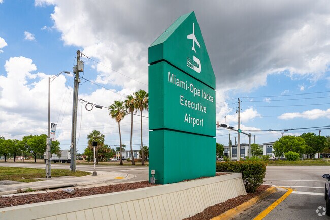 Entrance to Opa Locka executive airport.