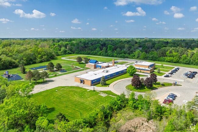 Weston Elementary School has ample parking for teachers and parents during school events.