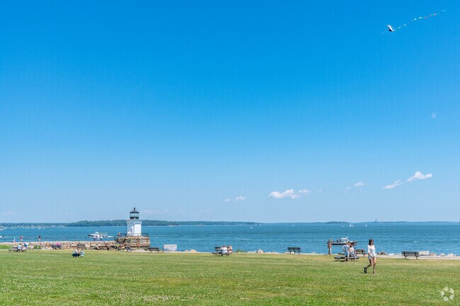 Fly a kite at Bug Light Park in nearby Breakwater.