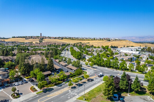 Elevated view of South San Jose showing the hilltop communities and other areas.