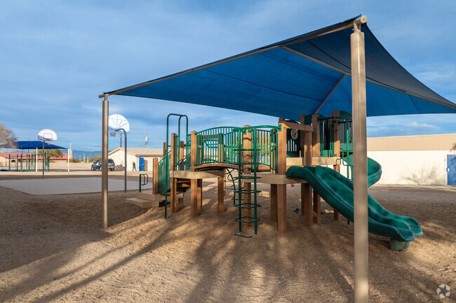 Students love the new playground equipment at Great Expectations Academy in Sahuarita, Arizona.