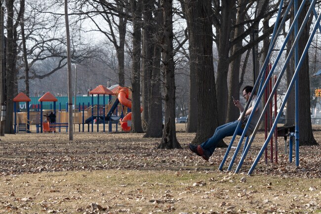Gregory Park, located in Lincoln Park, includes the Youth Center Park playground.