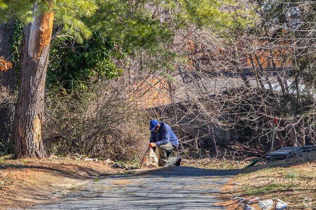 Home owners and neighbors of East Lansdowne tend to gardens and keep properties clean.