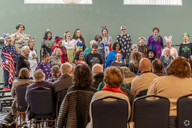 Boston Skyline Chorus performing at their Holiday Palooza event in Lexington, MA.