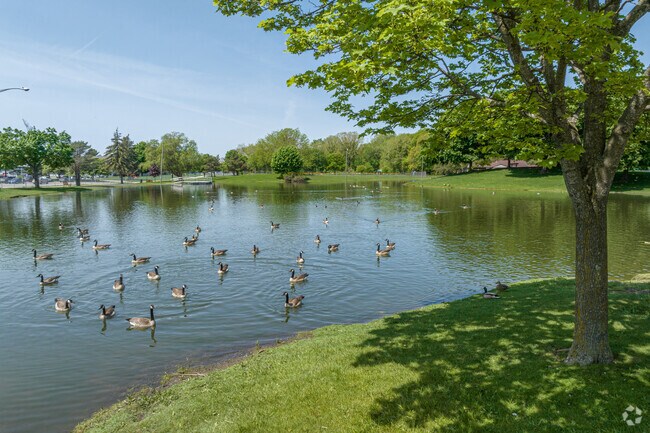 Delta Township neighborhood residents enjoy the water and wildlife at Sharp Park.