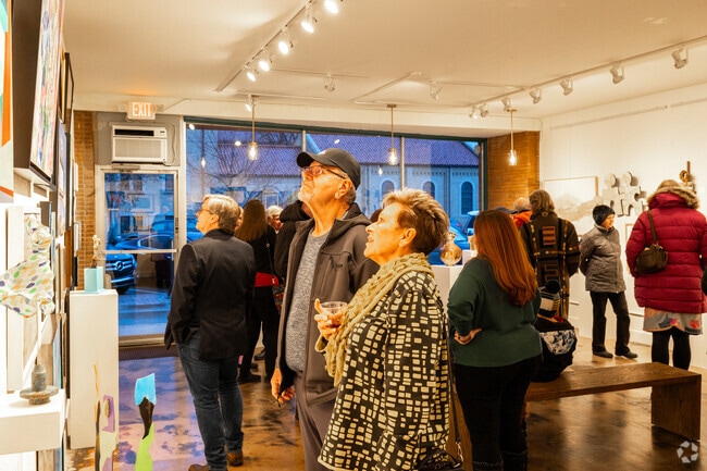 Enjoy the arts on First Friday which is a short drive from the Knob Hill neighborhood.
