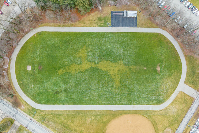 Students at Trinity Christian School enjoy a large grass field for outdoor activities.