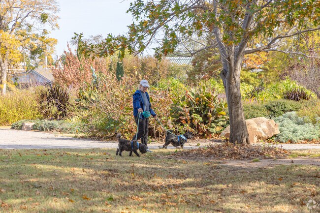 Bring the dogs to Will Rogers Park for a stroll when living in Pennington.