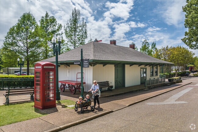Enjoy the old town feel of Town Square in Collierville.