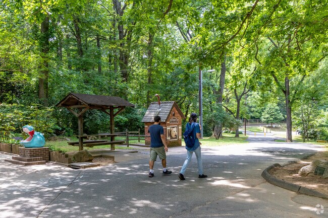 Enjoy a walk with your buddies at Cabin John Regional Park in West Bethesda, Potomac.