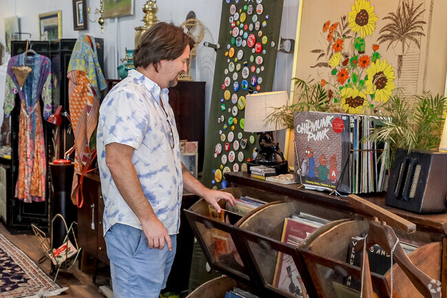 At the Bohemian Swan, customers can find records and mid-century furniture in South Liberty.