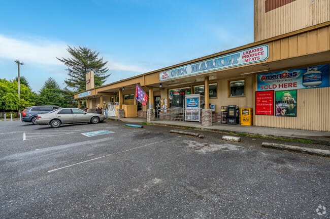 Residents can shop for fresh produce at Orick Market.