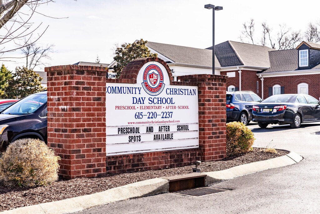 Community Christian Day School sign
