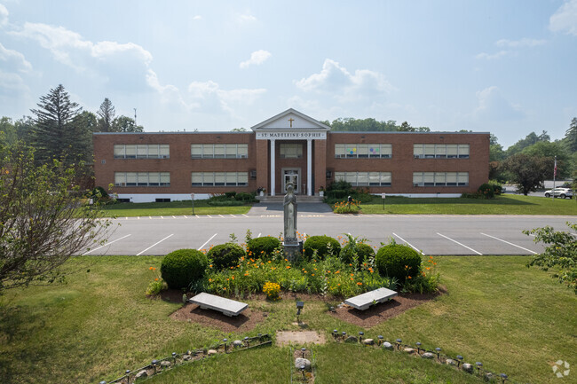 St. Madeleine Sophie School has a statue of St. Madeleine to show respect from where they came.