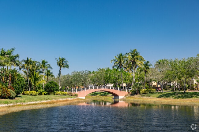 Verona Walk is marked by bridges and pathways connecting residential communities.