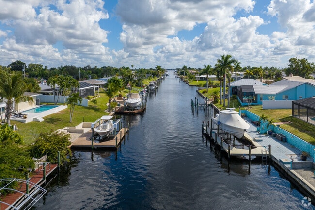 Canals in the Hancock neighborhood provide easy access to open water.