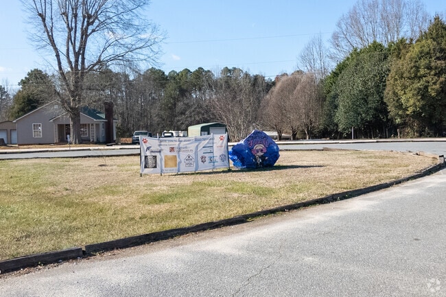 A stone to commemorate events at Bostian Elementary School.