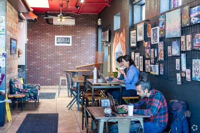 Jostella Coffee in MidTown is a cozy location for working and enjoying a craft beverage.