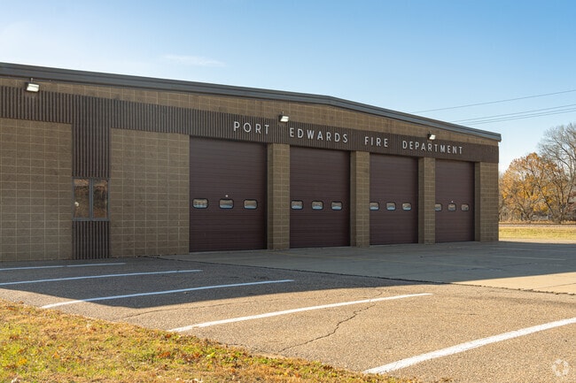 The fire station supports Port Edwards with emergency services and public events.