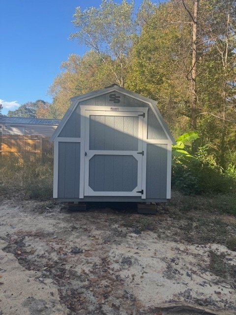 storage shed in yard