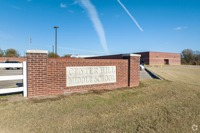 Center Hill Middle School is located at 8756 Forest Hill Irene Rd in Olive Branch.