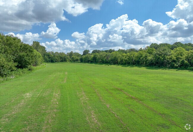 Get some fresh air at the open fields around Kirk Farm Fields in University City North, NC.