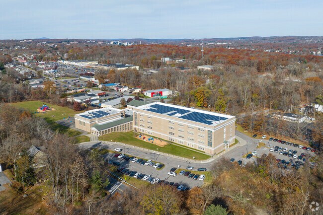The Roosevelt Elementary School is a short drive away from the small business in Worcester, MA.