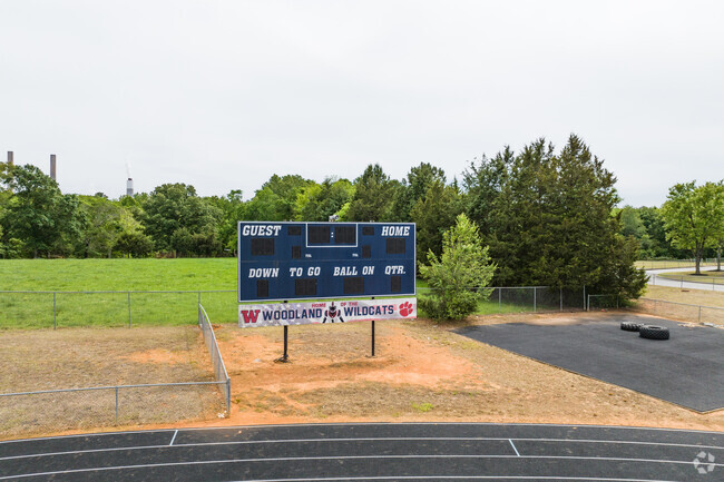 Woodland Middle School hosts sporting events.