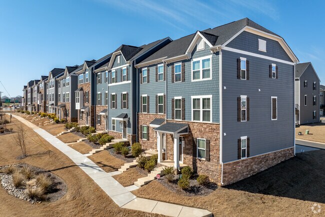 Townhomes are becoming popular in Stallings, as the town attracts young professionals.